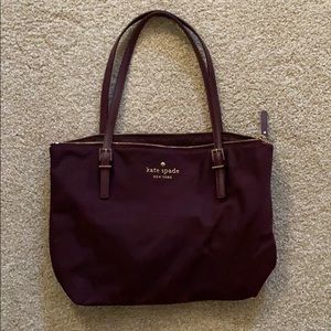 Kate Spade nylon bag with leather straps